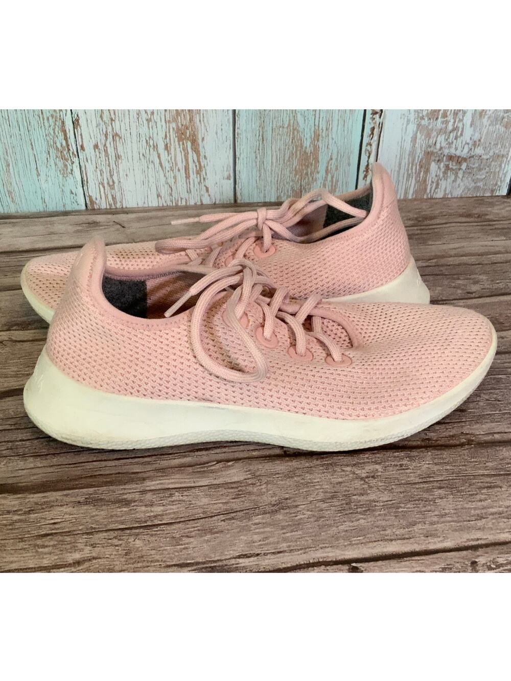 Allbirds Womens Pink Fabric Tennis Shoes Size 9 Runners Sneakers